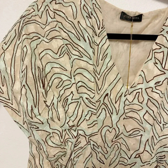 NWT $297 Stine Goya Claudia Zebra Print Mini Dress - Organic Cotton Patterned - Picture 7 of 11